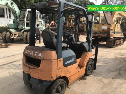 ขาย รถโฟล์คลิฟท์ TOYOTA 1 ตัน เสา 3 ม. รถเก่าญี่ปุ่นแท้