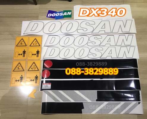 สติกเกอร์#Doosan #DX340 สินค้าคุณภาพ พร้อมส่ง