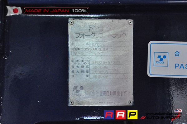 ขายรถโฟล์คลิฟท์มือสอง TOYOTA รุ่น 5FD25-54260 นำเข้าจากประเทศญี่ปุ่น 100\% ไม่เคยใช้งานในไทย ขายรถโฟล์คลิฟท์มือสอง TOYOTA รุ่น 5FD25-54260 นำเข้าจากประเทศญี่ปุ่น 100\% ไม่เคยใช้งานในไทย