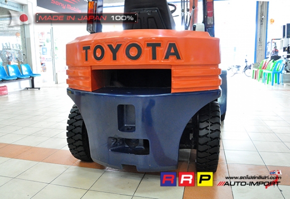 ขายรถโฟล์คลิฟท์มือสอง TOYOTA รุ่น 5FD25-54260 นำเข้าจากประเทศญี่ปุ่น 100\% ไม่เคยใช้งานในไทย ขายรถโฟล์คลิฟท์มือสอง TOYOTA รุ่น 5FD25-54260 นำเข้าจากประเทศญี่ปุ่น 100\% ไม่เคยใช้งานในไทย