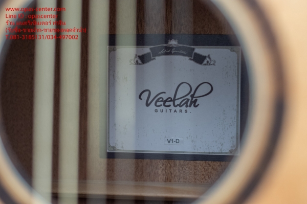 กีต้าร์โปร่งไฟฟ้า Veelah รุ่น V1-DCE มือสอง สภาพใหม่ มีกระเป๋าหนา