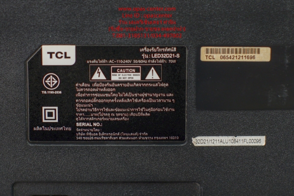LED TV TCL รุ่น LED32D21-S ขนาด 32 นิ้ว มีรีโมท สภาพดี LED TV TCL รุ่น LED32D21-S ขนาด 32 นิ้ว มีรีโมท สภาพดี