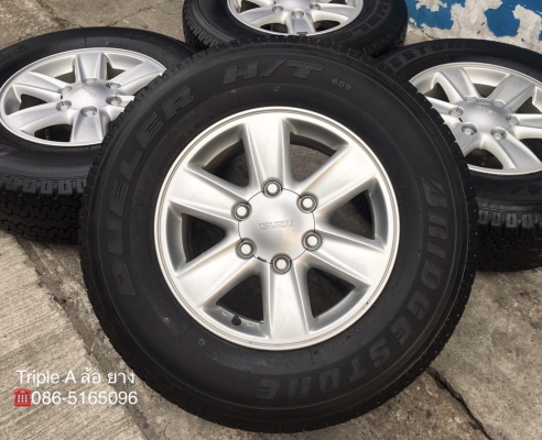 ล้อแม็ก ISUZU D-Max All New ขอบ 16 พร้อมยาง 245-70-16 Bridgestone แม็กไม่ดุ้ง ไม่คด ดอกยางหนา