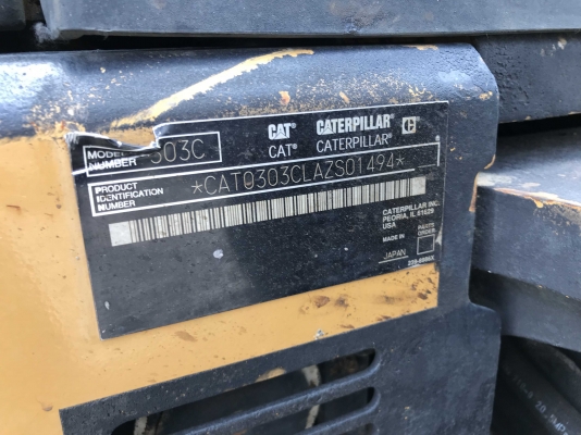 CAT 303CCR ปี 2008 นำเข้าจากญี่ปุ่น ขายถูก ๆ รถสภาพดีครับ