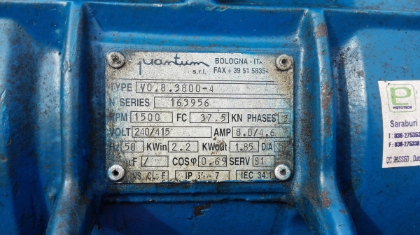 มอเตอร์สั่นเขย่างานยุโรปรุ่นงานหนัก เข้ามา 2 ตัว รอบ 1500 RPM ไฟ 380V พร้อมใช้งาน