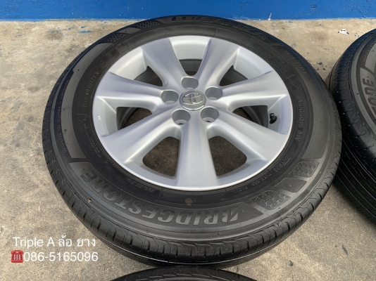 ล้อแม็ก Toyota Altis ขอบ 15 พร้อมยาง 195-65-15 Bridgestone ปี 17 แม็กสวย ดอกยางหนา