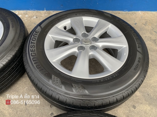 ล้อแม็ก Toyota Altis ขอบ 15 พร้อมยาง 195-65-15 Bridgestone ปี 17 แม็กสวย ดอกยางหนา