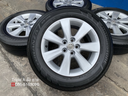 ล้อแม็ก Toyota Altis ขอบ 15 พร้อมยาง 195-65-15 Bridgestone ปี 17 แม็กสวย ดอกยางหนา