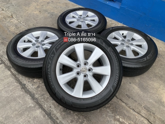 ล้อแม็ก Toyota Altis ขอบ 15 พร้อมยาง 195-65-15 Bridgestone ปี 17 แม็กสวย ดอกยางหนา
