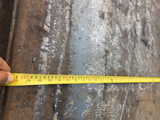 ขายเหล็กแผ่นปูพื้นสภาพดีมากหนา32มิลยาว4เมตรสภาพใหม่