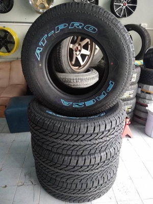 ยางไทยกระบะสายลุย 265 70 16 ตัวหนังสือขาว ดอกยางสวย