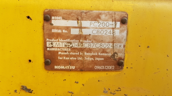 ขายรถแบคโฮ KOMATSU PC200-7 ซีเรียลสูง ใช้งาน 12,698 ชั่วโมง สภาพนางฟ้า รถบริษัท ใช้งานโครงการวางท่อก๊าซ รถใช้น้อย รันชั่วโมง