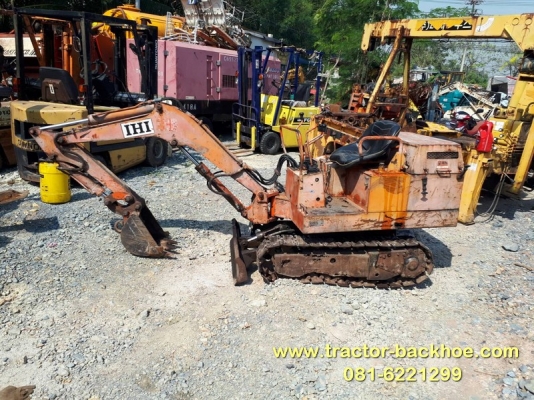ขายถูกๆครับ รถขุด แบ็คโฮจิ๋ว ขึ้นรถกระบะ ปิ๊กอัพ IHI เครื่อง ISUZU ดีเชล 2 สูบ เก่าญี่ปุ่น