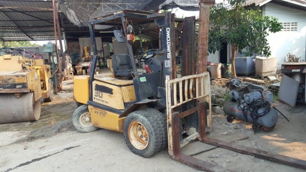 รถยกโฟล์คลิฟท์ Sumitomo 13-FD30PVIHA ขนาด3ตัน เสาสูง3เมตร ยางหน้าคู่ เกียร์ธรรมดา เครื่องมิตซูบิชิ HA S97906 ขนาด 4 สูบ เชื้อเพลิงดีเซล