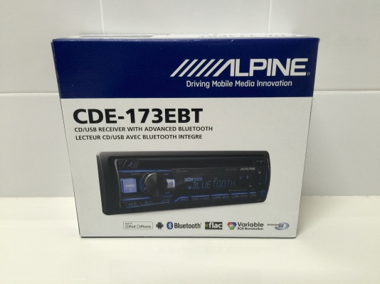 ขายวิทยุ 1 DIN ALPINE CDE-173EBT เล่น CD/MP3/USB/BT