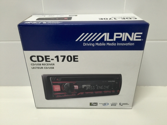 ขายวิทยุ 1 DIN ALPINE CDE-170E เล่น CD/MP3/USB