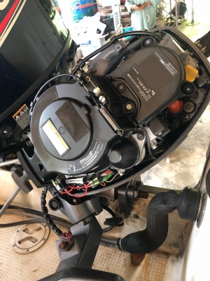 ขายเครื่อง yamaha 9.9 hp โฟ หาง25 สตาร์ท 2ระบบ