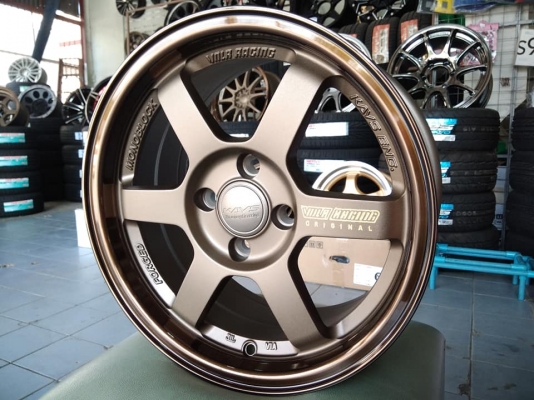 แม็กใหม te37 ขอบ 15 เลเซอร์ก้านหยอดทอง ราคาถูก