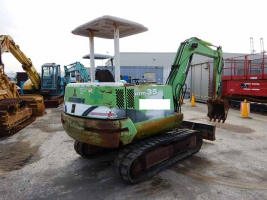 ขายรถขุด MITSUBISHI MM35 คอลโทรลสั้น ปั้มนิ้ว นำเข้าเองจากญี่ปุ่น สภาพสวยพร้อมใช้ มีVDOการทำงานครับ