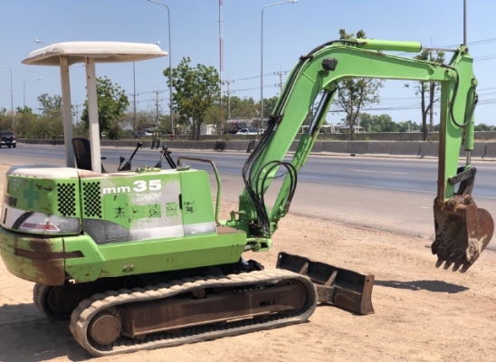 ขายรถขุด MITSUBISHI MM35 คอลโทรลสั้น ปั้มนิ้ว นำเข้าเองจากญี่ปุ่น สภาพสวยพร้อมใช้ มีVDOการทำงานครับ