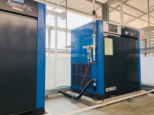 Air Compressor Kobelco 20 hp + Air dryer มี 2 ชุด