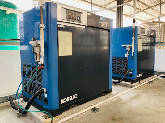 Air Compressor Kobelco 20 hp + Air dryer มี 2 ชุด