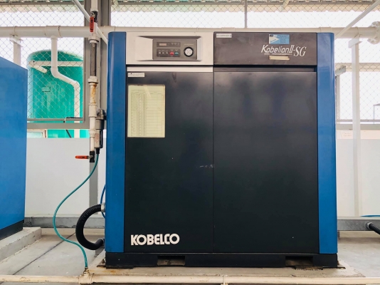 Air Compressor Kobelco 20 hp + Air dryer มี 2 ชุด