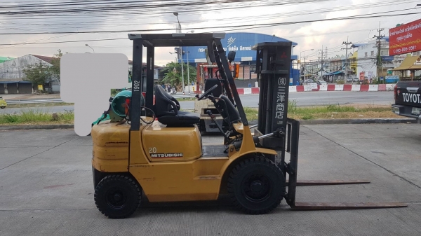 ขายรถโฟล์คลิฟท์ Mitsubishi fg 2.0ตัน  เสาสูง3เมตร รถพร้อมใช้งาน #พร้อมยางใหม่ 4เส้น