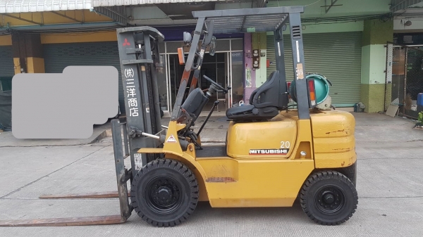 ขายรถโฟล์คลิฟท์ Mitsubishi fg 2.0ตัน  เสาสูง3เมตร รถพร้อมใช้งาน #พร้อมยางใหม่ 4เส้น