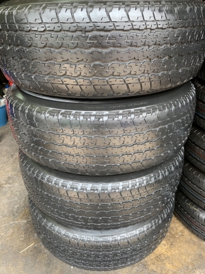 ล้อแม็ก Mitsu Pajero ขอบ17 (ลายก้ามปู) พร้อมยาง 245-65-17 Bridgestone ปี 13 แม็กสภาพดี ดอกยางหนา