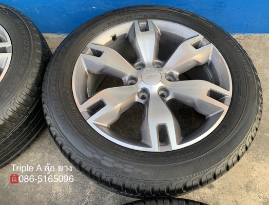 ล้อแม็ก Ford Everest ขอบ 20 พร้อมยาง 265-50-20 Dunlop ปี 16 สภาพสวย ดอกยางหนาปึกทุกเส้น