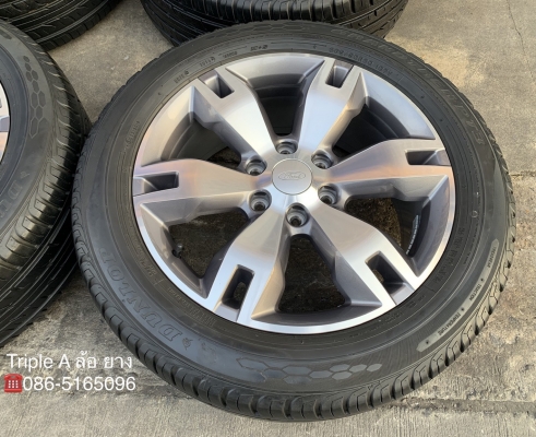 ล้อแม็ก Ford Everest ขอบ 20 พร้อมยาง 265-50-20 Dunlop ปี 16 สภาพสวย ดอกยางหนาปึกทุกเส้น