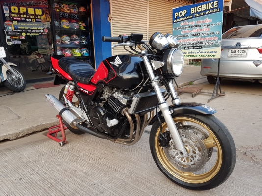 ขาย HONDA CB400 ปี96 เวอร์ชั่นS ท่อแต่ง ไฟเลี้ยวแต่ง อินวอยส์ สรรพสามิตร ราคา 53500 บาท ส่งได้ทั่วไท