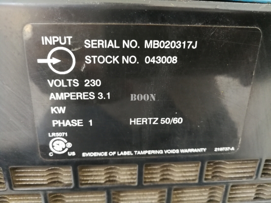สินค้ามือสอง  ชุดCoolingระบายความร้อนหัวเชื่อม/หัวตัด Miller  Made in U.S.A. 220V สภาพเดิมพร้อมใช้  สำหรับระบายความร้อนหัวเชื่อมหัวตัด TIG/MIG/PLAMA  ที่สายรองรับระบบน้ำเลี้ยง ถนอมหัวเชื่อม/หัวตัด เพิ่มประสิทธิภาพในการทำงาน