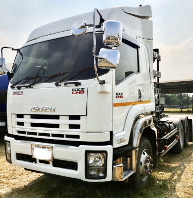 ขายรถบรรทุก10ล้อหัวลาก ISUZU DECA 360 ปี56ใช้ก๊าสNGVรถวิ่งสี่แสนกว่าโลเล่มพร้อมโอน