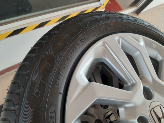 ล้อแม็กฮอนด้า 4รู100 พร้อมยาง ถอดป้ายแดงปลายปี18