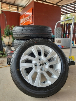 ล้อแม็กฮอนด้า 4รู100 พร้อมยาง ถอดป้ายแดงปลายปี18