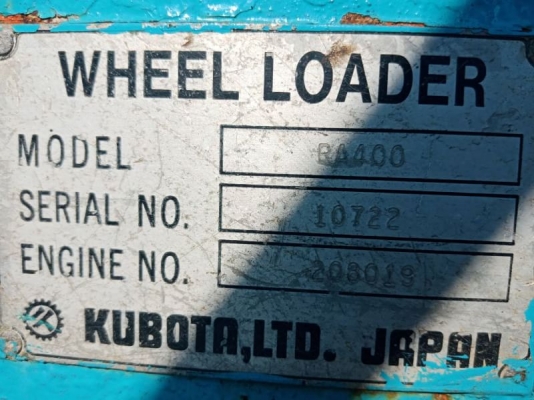 ขาย รถตัก ครึ่งคิว KUBOTA RA400 นำเข้าจากญี่ปุ่น โทร.090-986-2521 อ๊อบ