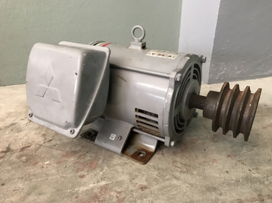 ขายมอเตอร์ไฟฟ้า Mitsubishi 3HP. 1450rpm. 220V ไฟบ้าน สภาพสวย หมุนนิ่มเดิมๆ พร้อมใช้งาน ราคา 5,800 บาทพร้อมส่ง