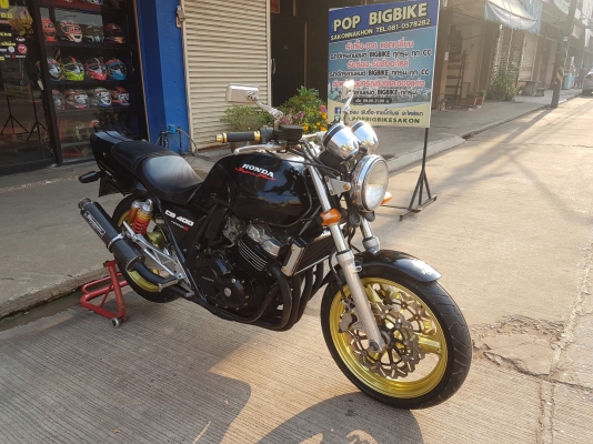 ขายHONDA CB400 ปี97 เวอร์ชั่นS คาบูร์ไฟฟ้า แต่งเต็ม ท่อแต่ง ไล่น็อตทองทั้งคัน อินวอยส์ สรรพสามิตร รา