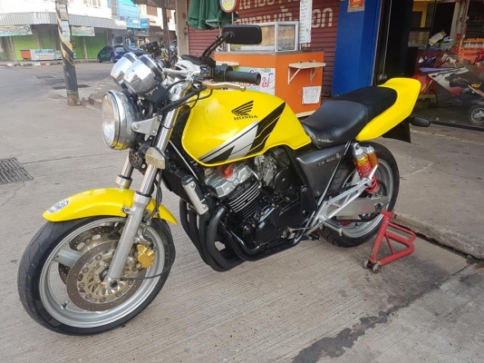ขาย HONDA CB400 ปี97 เวอร์ชั่นS สีสวย ท่อแต่ง ยางเต็ม โซ่สเตอร์ใหม่ อินวอยส์ สรรพสามิตร ราคา 57500 บ