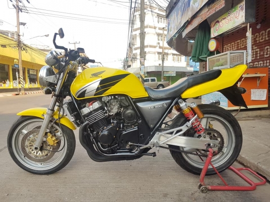 ขาย HONDA CB400 ปี97 เวอร์ชั่นS สีสวย ท่อแต่ง ยางเต็ม โซ่สเตอร์ใหม่ อินวอยส์ สรรพสามิตร ราคา 57500 บ