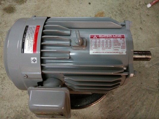 มอเตอร์มิตซู 3แรง ไฟสามสาย380v. สภาพใหม่มาก