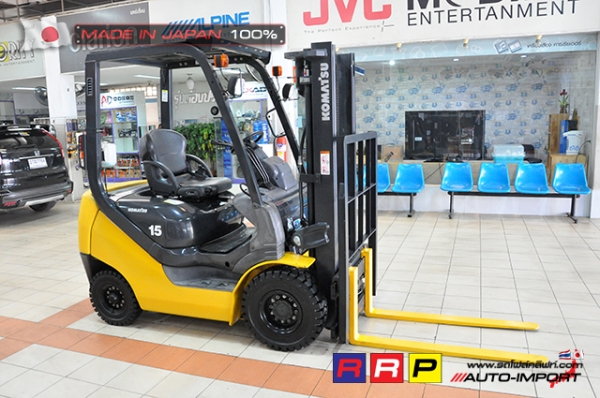 ขายรถโฟล์คลิฟท์มือสอง KOMATSU รุ่น FD15T-21-203288 นำเข้าจากประเทศญี่ปุ่น 100\% ไม่เคยใช้งานในไทย ขายรถโฟล์คลิฟท์มือสอง KOMATSU รุ่น FD15T-21-203288 นำเข้าจากประเทศญี่ปุ่น 100\% ไม่เคยใช้งานในไทย