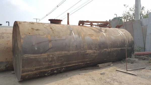 ถัง 20000 ลิตรมีห้องกั้นภายในเหล็กหนา 6 มิลสวยๆ