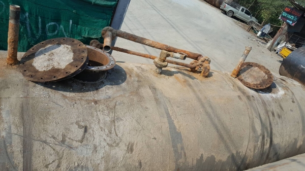 ถัง 20000 ลิตรมีห้องกั้นภายในเหล็กหนา 6 มิลสวยๆ