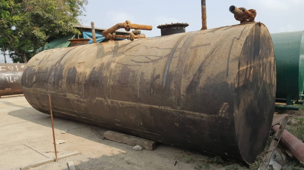 ถัง 20000 ลิตรมีห้องกั้นภายในเหล็กหนา 6 มิลสวยๆ