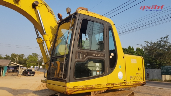ขายรถแบคโฮ KOMATSU PC100L-6 เก่านอกผ่านการใช้งานในไทยน้อยมาก ส่วนใหญ่จอด