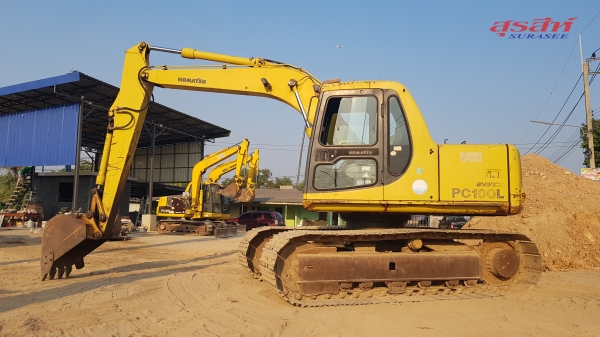 ขายรถแบคโฮ KOMATSU PC100L-6 เก่านอกผ่านการใช้งานในไทยน้อยมาก ส่วนใหญ่จอด