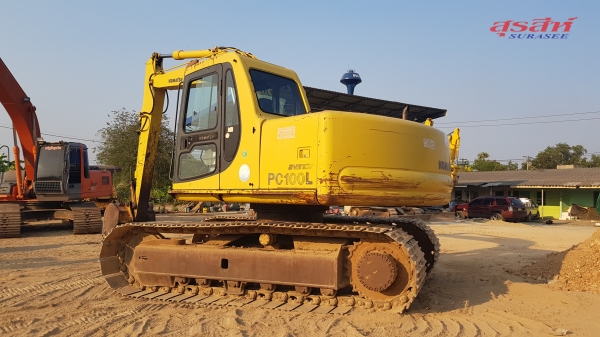 ขายรถแบคโฮ KOMATSU PC100L-6 เก่านอกผ่านการใช้งานในไทยน้อยมาก ส่วนใหญ่จอด